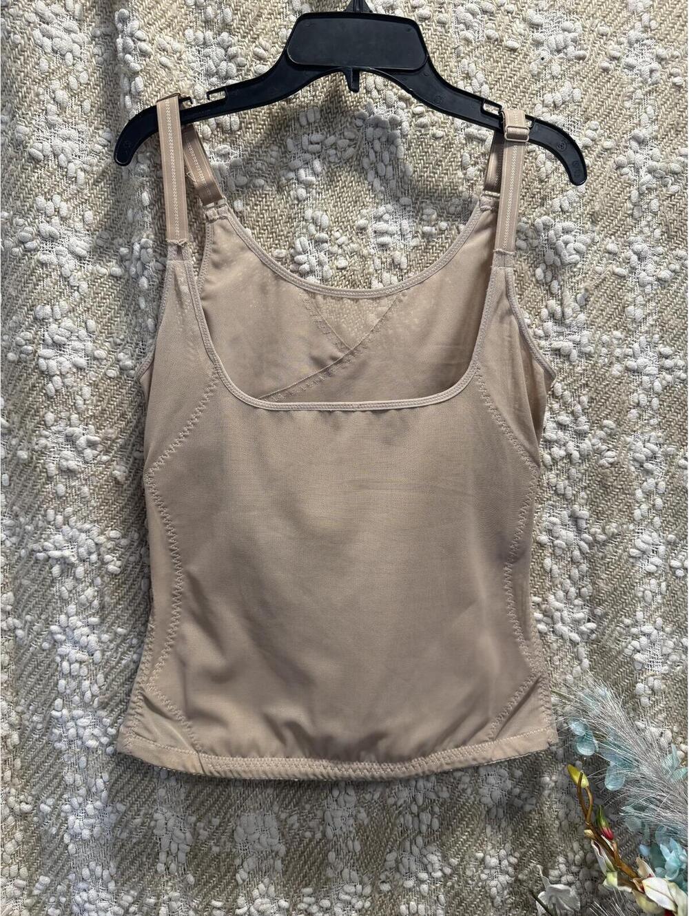 Women's nude compression shapewear top, size L